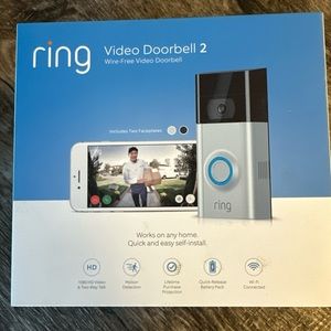 Ring Doorbell 2nd Gen with HD Video 1080P, Motion Activated Alerts